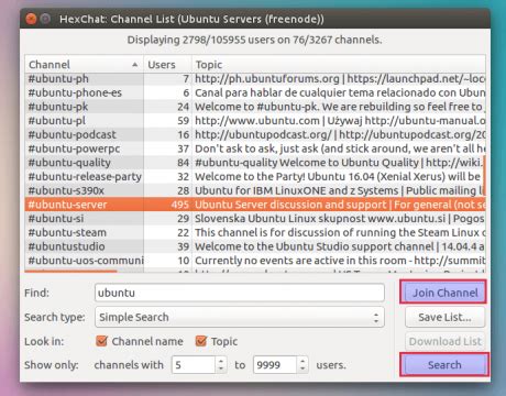 HexChat IRC Client 2.16.2